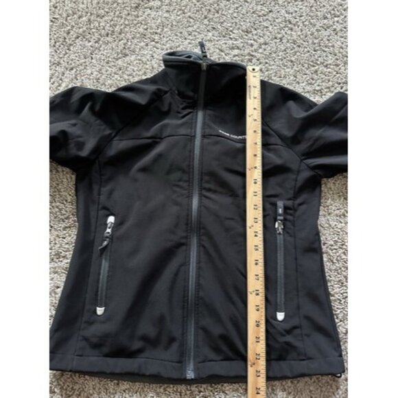 Free Country Womens Black Full Zip Jack Fleece Lining Hidden Pocket Size Small - Picture 11 of 14